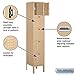 Salsbury Industries 65152TN-U Five Tier Box Style 12-Inch Wide 5-Feet High 12-Inch Deep Unassembled Standard Metal Locker, Tan Brown