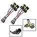 x xotic tech 2pcs 9005/9006 Xenon Light Bulbs Quad Dual Splitters Bi-Xenon Projector Lamp Retrofit Wiring Harness Adapters (5 inches)