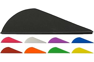 Sierra Archery - Arrow Vanes 2.0” | 50 Pack or 100 Pack | Multiple Colors Available | High Profile Design | Fletches for Hunting, 3D, Target Archery or Crossbows