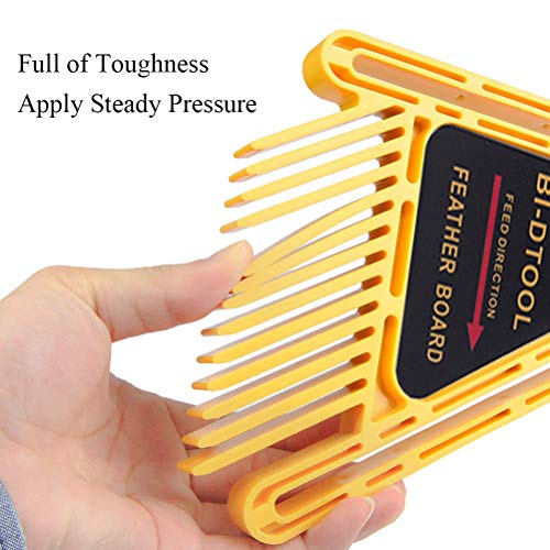 BI-DTOOL Double Featherboards, 2 Packs Adjustable Feather Boards For Table Saw Bandsaw Fence Router Table And Table Saw Fence, Woodworking Router Table Accessories, Band-saw Accessories