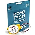 Rome Tech CMOS Battery for Dell Inspiron 1318, Precision M6400, M6500, Vostro 1500, XP - Laptop Backup BIOS RTC 3V CR2032 with 3 Wire Cable (1-Pack)
