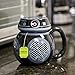 STAR WARS BB-9E Droid Mug - Ceramic Figural Coffee Mug with Removable Lid - 16 oz