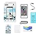 iPhone 6 Waterproof Case, FITFORT Clear IP68 Certified Extreme Durable Underwater Waterproof Shockproof Full Sealed Cover Perfectly Fit for iPhone 6S/6 (White&Crystal)
