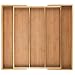 iBambooMart Expandable Drawer Organizer, Premium Bamboo Cutlery and Utensil Tray, Perfect for The Kitchen, Adjustable Kitchen Drawer Divider (3 Compartments Expandable), Perfect Gift for Christmas
