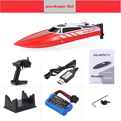 ALLCACA RC Boats 30KM/H High Speed 2.4Ghz Radio Controlled Boats Electric Racing RC Ship for Lakes,Pools and Outdoor Adventure - Thumbnail 6