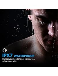 Mpow Flame Auriculares Bluetooth Impermeables IPX7, Auriculares inalámbricos Deporte, Graves HiFi Auriculares estéreo con micrófono, Case, 7-9 Hrs Reproducción cancelación Auriculares (cómodo y rápido par), Negro