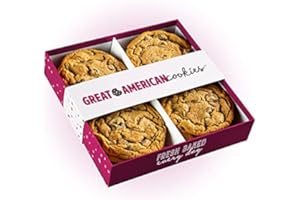 Great American Cookies - 12 Fresh Baked Chocolate Chip Cookies - Baked Daily, Hand Scooped and Never Frozen - Great for birthday, graduation, parties, or special events