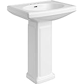 PROFLO PF1011 Bathroom Sink Pedestal Only for PF1410 - White