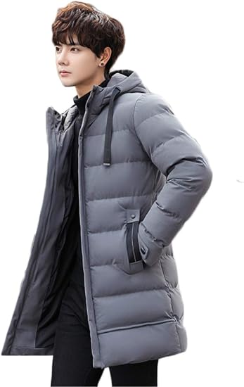 Amazon Gudeke ダウンジャケット メンズ ダウンコート ロング コート 厚手 棉服 ビジネス 暖かい 通勤 防寒コート ライトダウン ゆったり フード パーカー 無地 カジュアル 防風 ブルゾン 軽量 修身 大きいサイズ コート ジャケット 通販