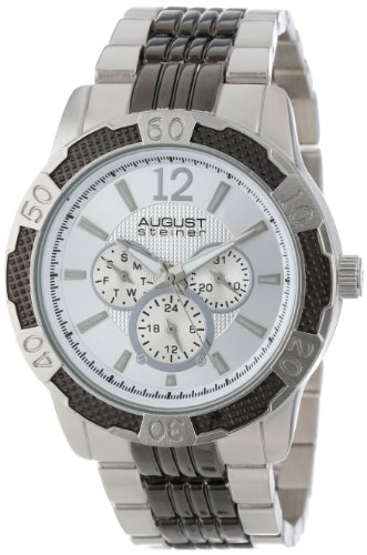 August Steiner Men's AS8058SS Quartz Multi-Function Sport Bracelet Watch