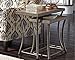 Ashley Furniture Signature Design - Nesting End Table Set - Rustic Mix of Metal and Wood - Vintage Casual - Set of 2 - Light Brown
