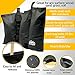 Outrav Canopy Sand Bags - Tent Weights for Outdoor Canopy, Sun Shelter, Pop Up Tent, Gazebo, Party Tent - Easy to Use, Heavy Duty Strong Material - Sandbag Gazebo Weights, Pack of 4 (Black)