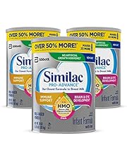 Similac Pro-Advance Non-GMO Infant Formula with Iron, with 2’-FL HMO, for Immune Support, Baby Formula, Powder, (One-Month Supply), 2.25 Pound (Pack of 3)