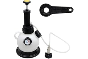 HUIXHAO 2L Manual Car Brake Oil Change Pot Clutch Pumping Unit Brake Fluid Pressure Drain Tool,Suitable for Most Brake Mast Cylinder Reservoirs