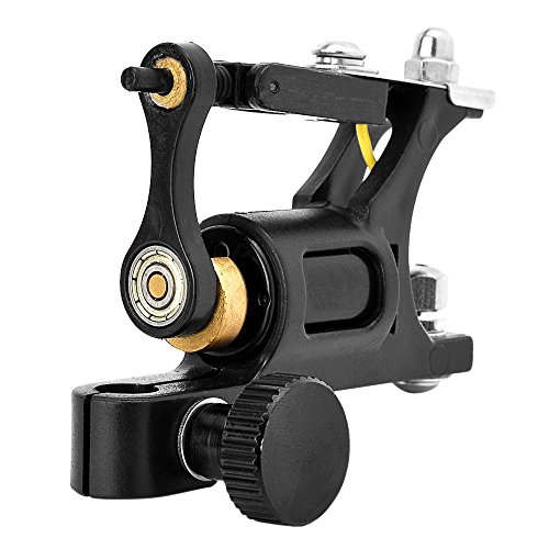 Aluminium Alloy Rotary Motor Tattoo Machine Gun Professional Tattoo Equipment for Shader Liner Supply (Black)