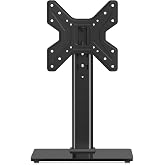 XINLEI Universal Swivel TV Stand Base Table Top TV Stand for 17-43 Inch TVs Height Adjustable Monitor Mount Stand, Holds up to 88lbs, Max VESA 200x200mm, TS205