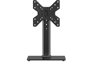 XINLEI Universal Swivel TV Stand Base Table Top TV Stand for 17-43 Inch TVs Height Adjustable Monitor Mount Stand, Holds up to 88lbs, Max VESA 200x200mm, TS205
