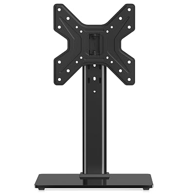 XINLEI Universal Swivel TV Stand Base Table Top TV Stand for 17-43 Inch TVs Height Adjustable Monitor Mount Stand, Holds up to 88lbs, Max VESA 200x200mm, TS205