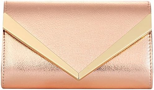Women Fashion Handbag Shoulder Bags Envelope Clutch Crossbody Purse Leather Lady Bag with Detachable Chain