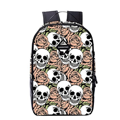 Hanrui Personalized 3d Skull Studded Casual Travel Laptop  display picture 3