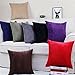 Famibay Decorative Soft Throw Pillow Cushion Covers for Sofa/Couch/Bed,Plain Square Pillow Case Cushion Cover 22 x 22 (22