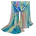 Datework Women's Chiffon Soft Long Wraps Shawl Beach Silk Scarf (Green)