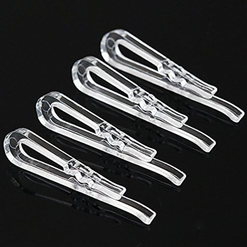 Alligator Clear Plastic Clips for Ties, Shirts, Pants, Scarf, Socks 38mm length J0838-1