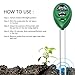 Locus Soil PH Meter, Light and PH Tester, 3-in-1 Soil Moisture Meter, Soil Meter for Indoor and Outdoor Garden, Farm, Lawn, (No Battery Needed)