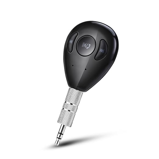 MPTECK @ Receptor de Música y Audio Bluetooth 4.1 Manos Libres Adaptador Inalámbrico con 3,5mm Aux para móviles Hifi Altavoz Iphone 6 Plus 6s Plus 6 6S 5 5S 4 4S 3G 3GS Samsung Galaxy S7 S6 Edge Edge+ S5 S4 S4 Active S4 Mini S3 S3 Mini S2 Note 4 Ipod Touch 3 4 5 HTC ONE X ONE S Z520E LG G2 G3 G4 G5 V10 Nexus 4 5x Nexus 6 P760 Nokia Lumia 920 820 Sony Z1 Z2 Z3 C4 C5 M4 M5 Huawei P8 Mate S Nexus 6P Ipad Mini 1 2 3 4 Ipad Air Ipad Pro ipad ipod