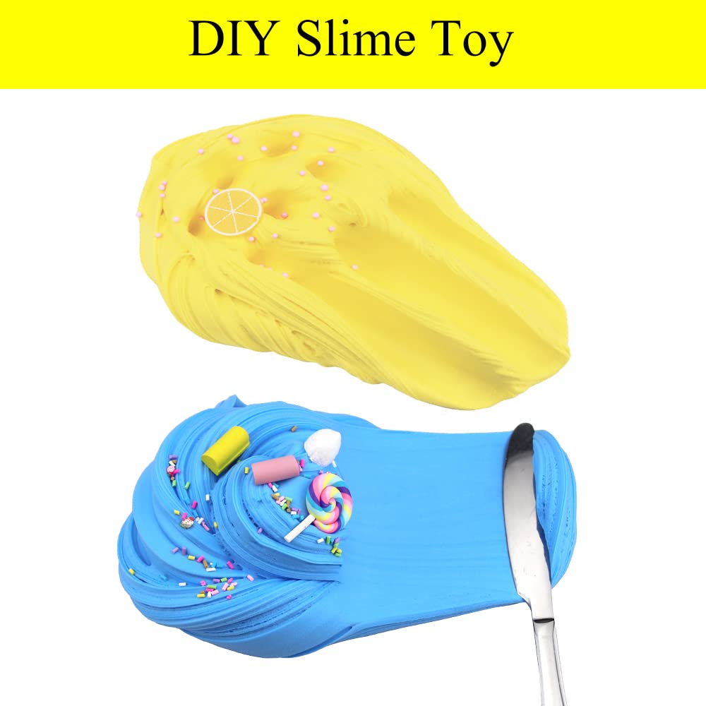 Butter Slime Kit for Girls 8 Pack, Party Favors with Watermelon, Coffee, Mint, Candy, and Lemon Slime, Stretchy and Non-Sticky, Stress Relief Toy for Boys, Easter Basket Stuffers
