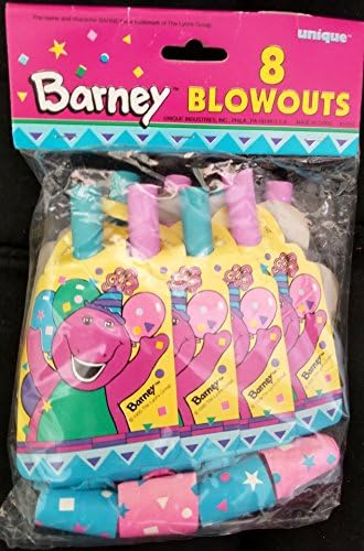 Barney Baby Bop Party Birthday Blowouts Favors Treats Decoration 8PC