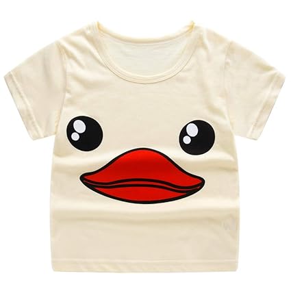 kinderkleidung,Yanhoo TX-D50044 Kinder Kurzarm Cartoon Traktor/Fahrrad/Dart/Krokodil Print T-Shirt (2 Jahre ~8 Jahre)