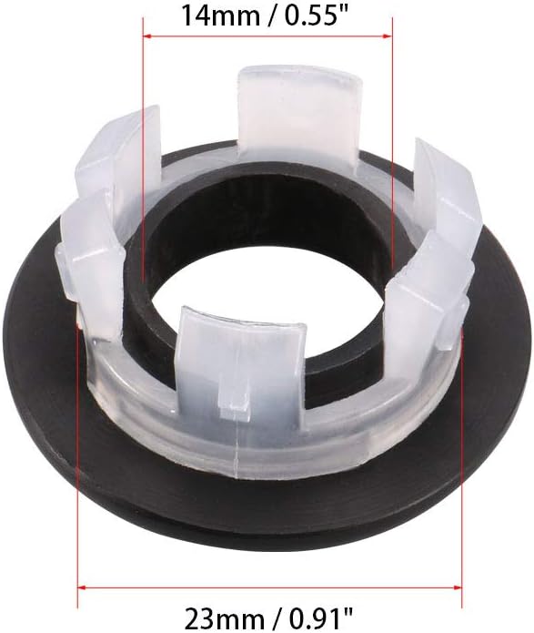 sourcing map Sink Basin Trim Overflow Cover Copper Insert in Hole Round Caps Bronze Black - Image 4