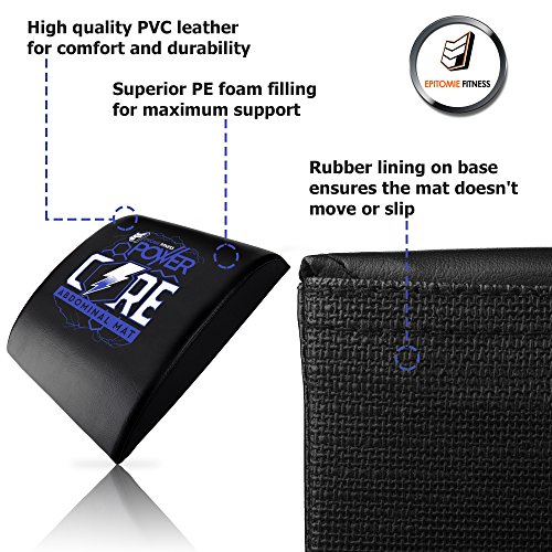 Power Core Ab Exercise Mat - Abdominal Trainer Mats For CrossFit, Sit Up Routines And Six Pack Workouts (Blue) - Thumbnail 5