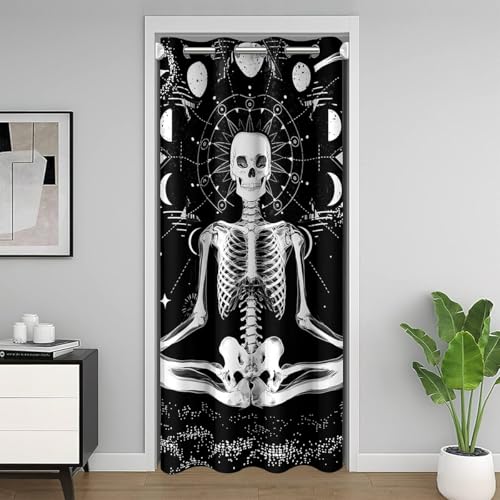 Erose Erosebridal Skull Blackout Curtain Gothic