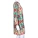 Women Dress,Haoricu Fall Women Retro National Wind Loose Round Neck Dress Clothes (XXXL, Green)