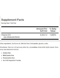 Carlson Labs – 3 4000 IU, 1