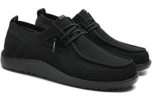 1TAZERO Wide-Shoes for Men-Slip on Walking-Loafers Casual-Shoes - Wide Width Comfortable Orthopedic Shoes for Men with Arch Support for Plantar Fasciitis