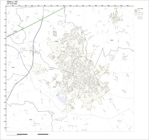 Wilson Nc Zip Code Map Zip Code Wall Map Of Wilson, Nc Zip Code Map Not Laminated: Amazon.com:  Office Products
