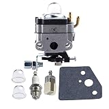 HIPA 62128-81010 Carburetor with Primer Bulb Fuel Filter Spark Plug for Shindaiwa C282 T282X T282 Trimmer Brushcuter