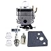 HIPA 62128-81010 Carburetor with Primer Bulb Fuel Filter Spark Plug for Shindaiwa C282 T282X T282 Trimmer Brushcuter