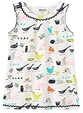 Fiream Girls Casual Cotton Print Sleevelees Dress(S0136,5)
