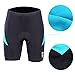 beroy Bike Shorts with 3D Gel Padded,Womens Gel Cycling Shorts, Turquoise-1, Medium
