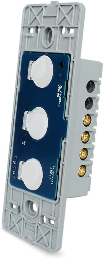 LIVOLO US Standard The Base Of Touch Screen Wall Light Switch 3 Gang 1Way,46mmx119mm,VL-C503