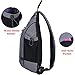 Pioneeryao 19'' Sling Bag Backpack Crossbody Bag Shoulder Bag (Black)
