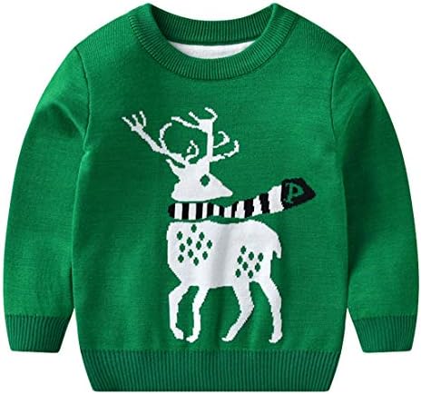 Y Boa ベビー服 子供服 セーター ニット トップス カットソー 丸首 クリスマス トナカイ柄 人気の製品 防寒 女の子 通園通学 秋冬 キッズ 可愛い 男の子