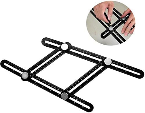 Angleizer template tool BEST Aluminum Multi-Angle Measuring Ruler IMPROVED Make perfect angles/shapes Flooring, Wood, Tiles, Bricks, Decks Crafts DIY-ers Handymen Craftsmen Remodelers Carpenters