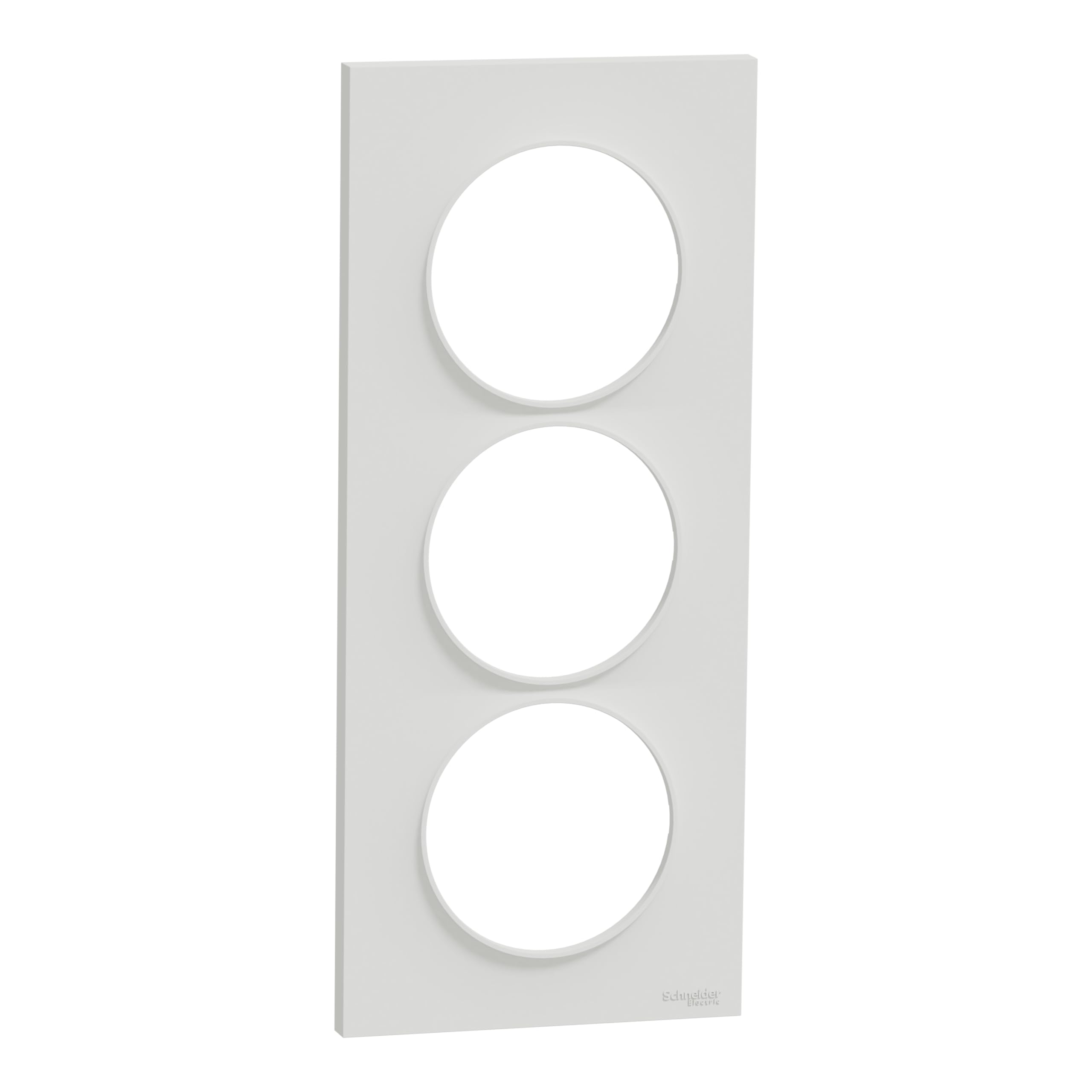 Odace Styl 3-Hole Vertical Plate Centre Distance 57 mm White