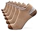 No Show Socks 6-Pack Size 5-11 For Men And Women Cotton