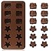 Christmas Silicone Chocolate Molds, DanziX 4 Packs Christmas Molds Silicone for Gummy, Candy, Soap, Candle, Ice Cube